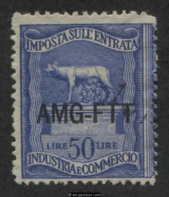 Trieste Industry & Commerce Revenue Stamp, FTT IC67 left stamp, used, F-VF