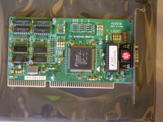 Tarjeta de video AVGA-20 ISA VGA OCTEK