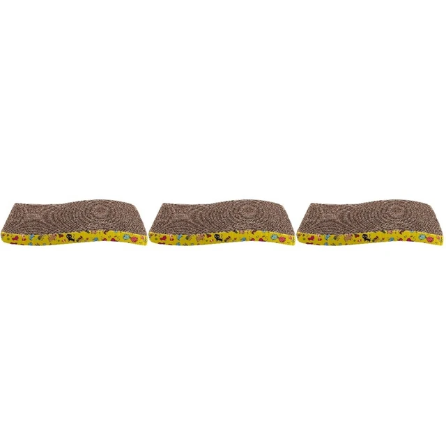 3 Pieces Wellpapier Kratzbrett Kratzunterlage Für Katzen Schaber Vertikal