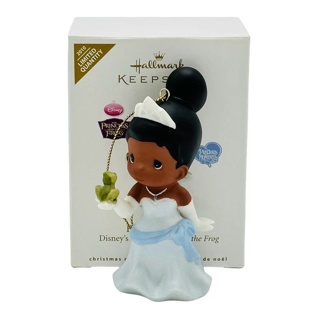 HALLMARK DISNEY PRINCESS Tiana Precious Moments Christmas Ornament NEW