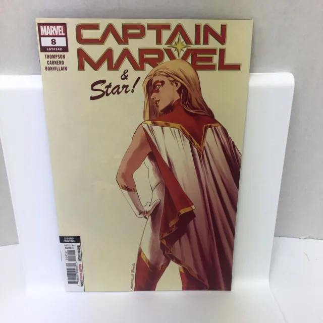 Captain Marvel #8 (2019) 1st Cover of Star, 2nd Print Variant High Grade🔥🔥🔑