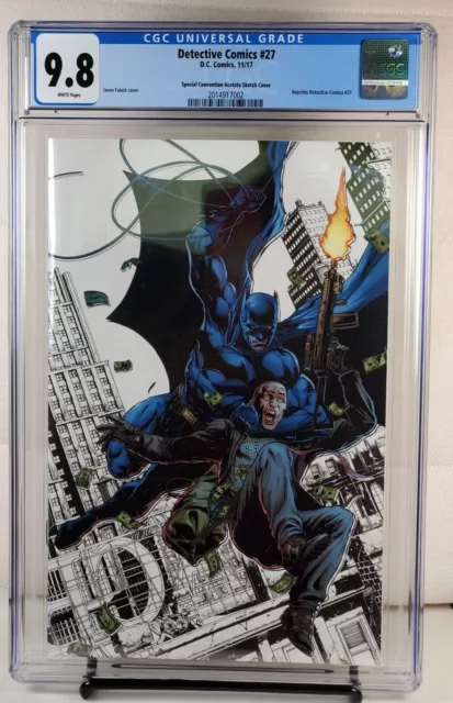 Detective Comics #27 Reprint Jason Fabok Convention Acetate Variant CGC 9.8