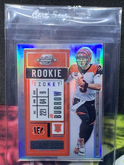 2020 Panini Contenders Optic Joe Burrow Holo Silver Prizm Rookie Ticket #81 🔥