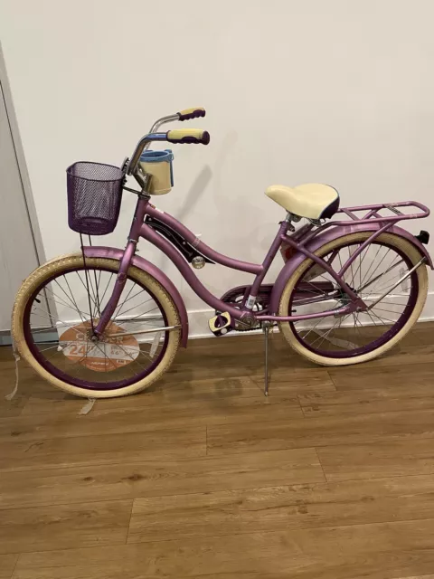 HUFFY Nel Lusso 26 inch Cruiser Bike Yellow flat Back Tire