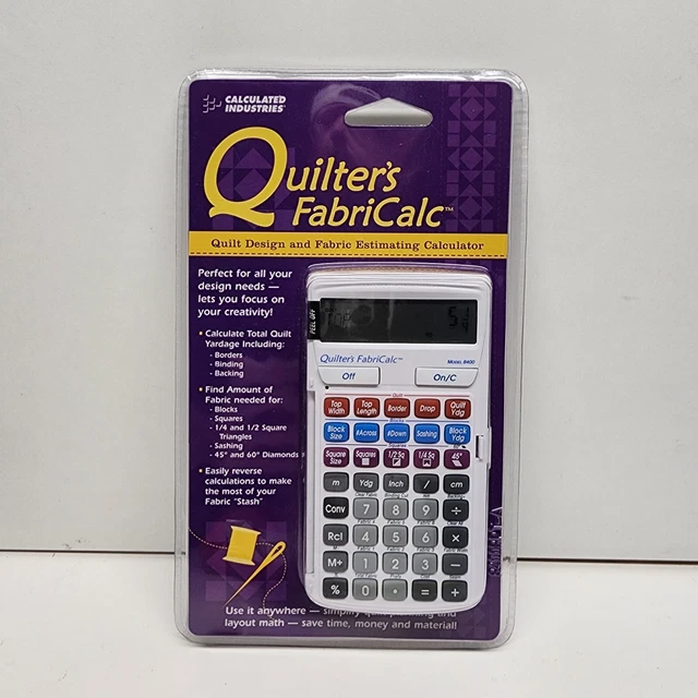 CALCULATED INDUSTRIES QUILTER’S FabriCalc Quilt Design & Fabric
