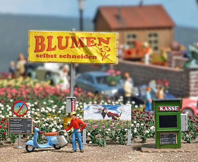 BUSCH 7714 Spur H0 Mini-Welt: Blumen selbst schneiden #NEU in OVP#