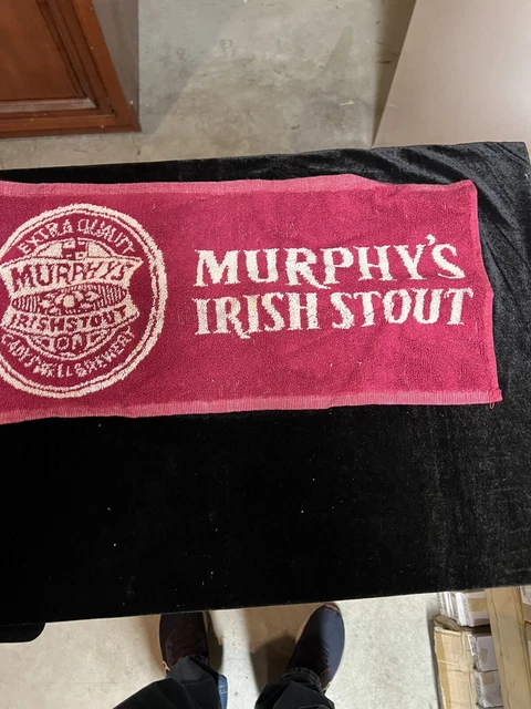 Murphys Irish Stout Cotton Bar Towel not in bad shape needs to be cleaned 