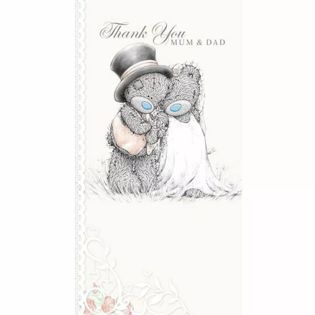 Me to You Thank You Mum and Dad Wedding Greeting Card - Tatty Teddy Bear