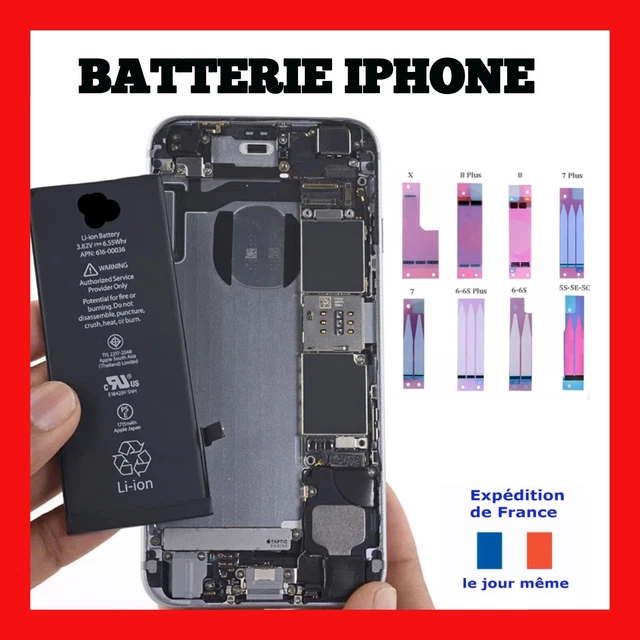 Batterie Pour Iphone Interne Compatible 5 5C 5S Se 6 6S 7 8 Plus X Xr Xs Max