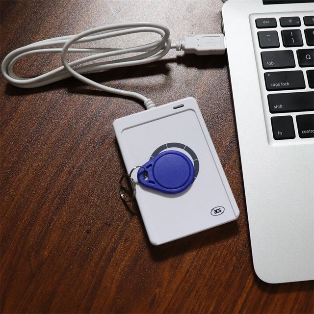 NFC ACR122U RFID Smart Card Reader Writer + UID scrivibile 13,56 MHz