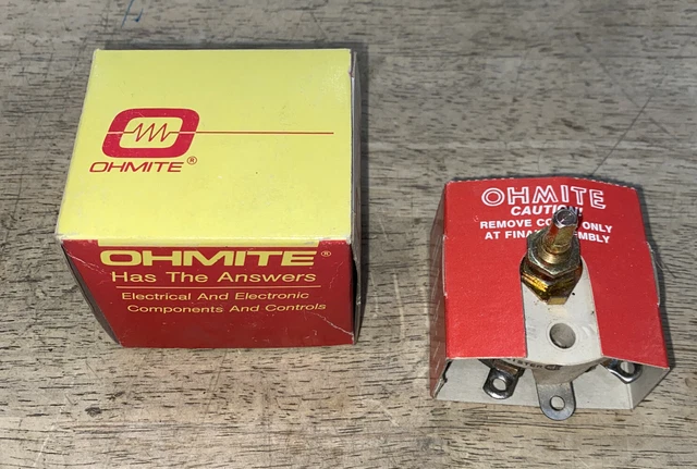 Ohmite Rheostat 50 Watt Model J, Ohms 1000