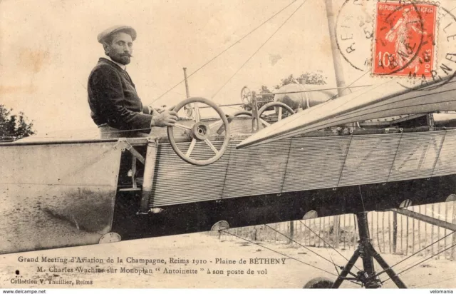 S1091 Cpa 51 Meeting d'aviation Reims 1910 - Plaine de Bétheny