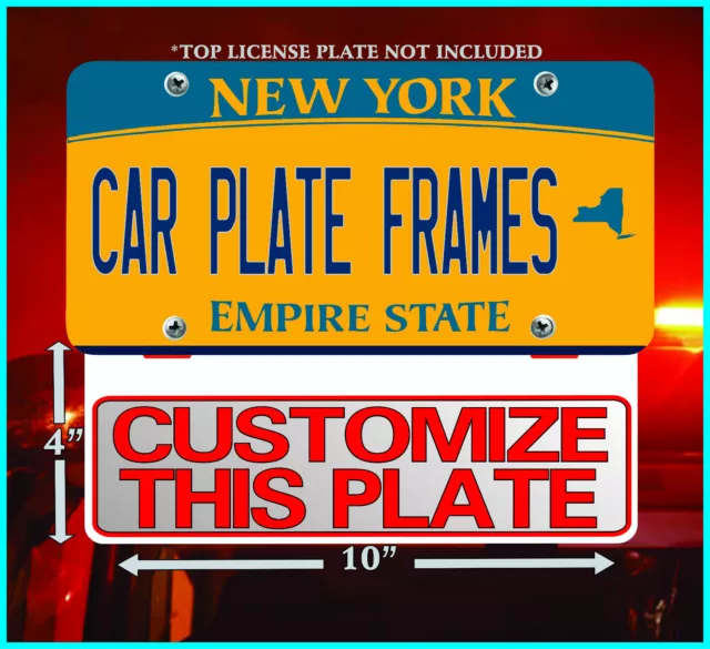 REFLECTIVE FIREFIGHTER EMT Paramedic Custom License Plate Topper License Plate 2