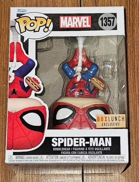 Funko Pop Marvel #1357 Spider-Man with Hot Dog Box Lunch Exclusive