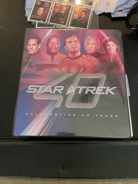 STAR TREK: CELEBRATING 40 YEARS Complete Base Card Set To 90 Includes Binder!