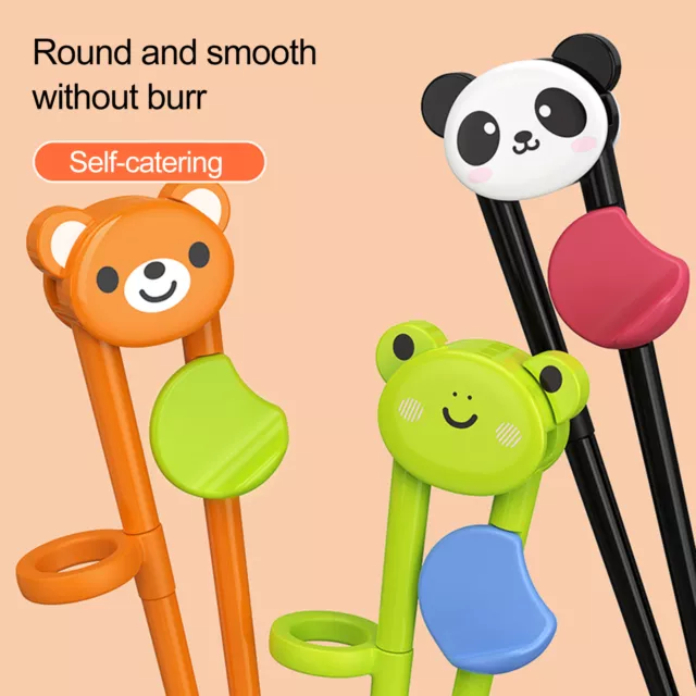 1 Pair Training Chopsticks Widen Head Eating Train Baby Noodle Eating Practicing