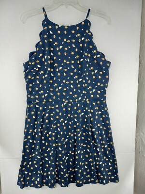Fortune +Ivy Women's XXL Soft Blue Floral Summer Dress NWT