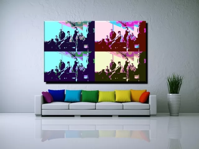 LEINWAND BILD XXL POP ART NCIS NAVY CIS MARK HARMON ANDY WARHOL SERIE BIS 150x90