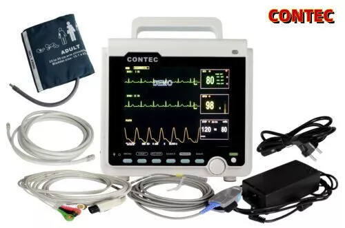 CONTEC CMS6000 ICU Patient Monitor 6 Parameter for ECG SPO2 RESP NIBP TEMP PR