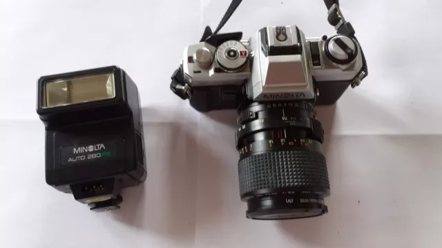 Appareil Photo Minolta X-500 + Objectif 35-70 + Flash Minolta auto 280px 