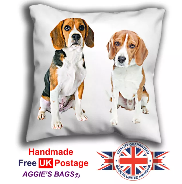 Beagle Cushion Design, Dog Art Cushion, Beagle Pillow, Beagle Pet Cushion,