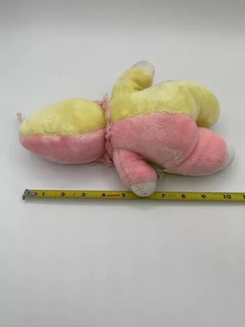 Amtoy Baby SoftTouch Clown Doll Plush Chimes Pink Yellow American Greeting 1982 2