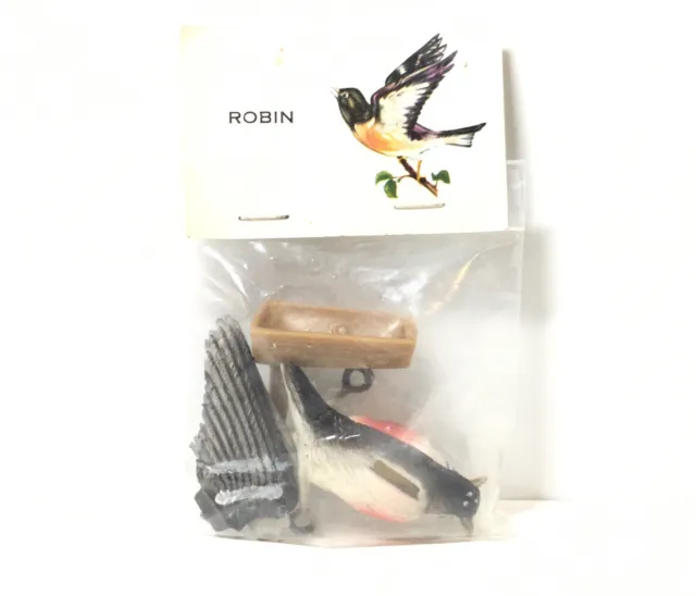 Vintage Robin Bird Model Figure