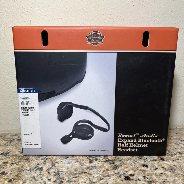 HARLEY DAVIDSON BOOM! Audio Expand Bluetooth Half Helmet Headset New