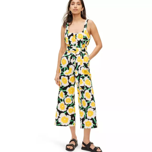 DVF Diane Von Furstenberg Target Utility Sleeveless Yellow Poppy Jumpsuit S