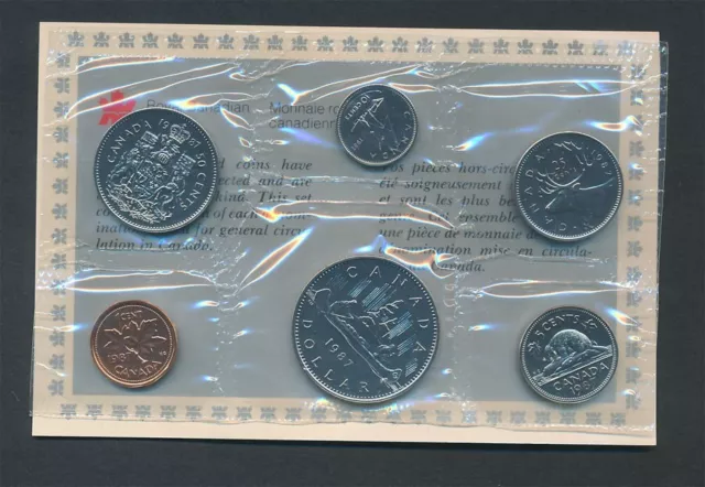 Canada: 1987 6 coin UNC Set in Original holder