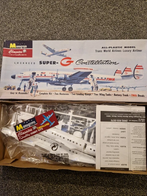 MONOGRAM 7591 9.5& Lockheed Super-G Constellation Plastic Model Kit £10 ...