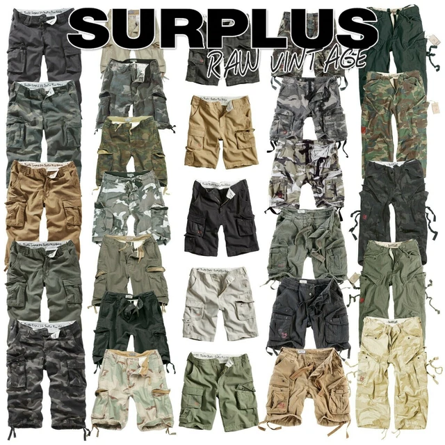 Surplus Raw Vintage Airborne Pantaloncini Cargo Uomo - Cotone, Con Toppe