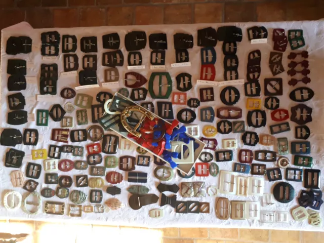 Lot  Boucles De Ceinture Mercerie Ancienne  Annees 1940 -1950 Ancien Stock