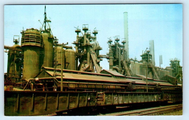PITTSBURGH, PA ~ Blast Furnace JONES & LAUGHLIN STEEL COMPANY 1950s-60s Postcard PITTSBURGH, PA ~ Blast Furnace JONES & LAUGHLIN STEEL COMPANY 1950s-60s Postcard