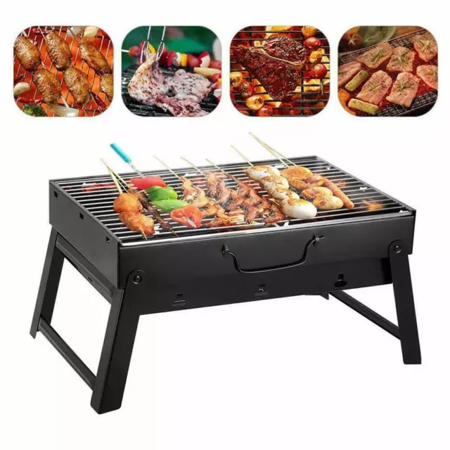 Holzkohlegrill BBQ Grill Barbecue Tischgrill Camping Klappgrill Picknickgrill