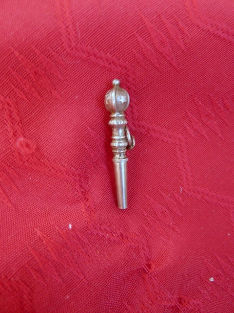 Clé De Montre De Poche Ancienne En Argent – Vintage, Mécanique, Période 1850-1899