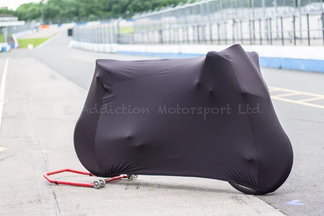 Addiction Super Soft Stretch Indoor Bike Cover For Ducati Panigale V4 / V4S / V4R (Black)