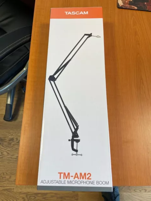 Tascam TM-AM2 Soporte de tijera para micrófono para montaje en mesa OVP