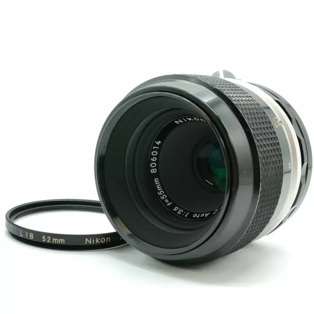 *EXC* Nikon Micro-Nikkor-P.C  Auto 55mm f/3.5 Non-Ai MF Lens for F Mount