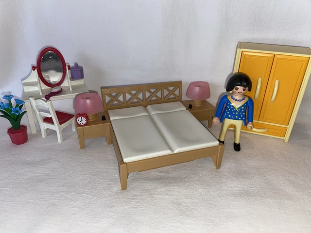 Coiffeuse + Armoire Playmobil 2053 - Mobilier Maison Et Chambre Pour Figurines, Occasion