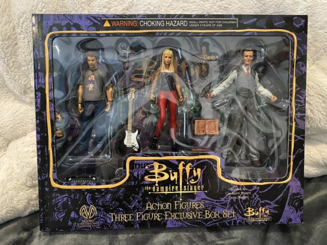 Moore Three Action Figure Box Set Buffy The Vampire Slayer, Giles, Oz