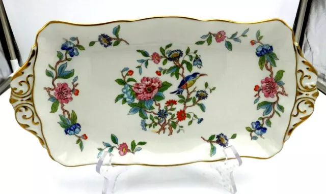 Aynsley England Pembroke Pattern Bone China Handled Serving Dish