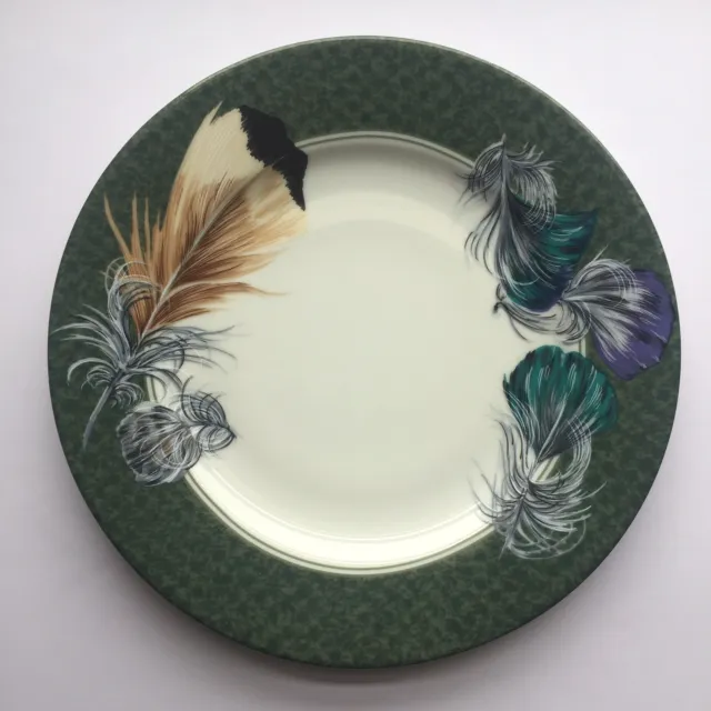 Philippe Deshoulieres 6 French Porcelain plates Plumes Ferrières Patrick Frey 7"