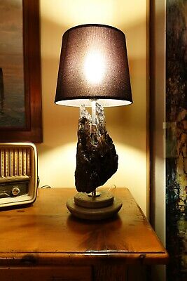 Lampada Led Driftwood Rock-Wood - Legno di Mare - Con paralume e lampadina Led