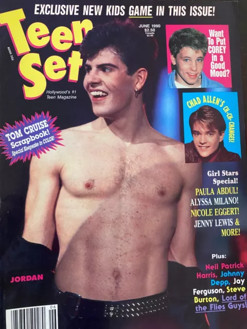 Jordan Knight, New Kids on Block, Shirtless, Full Page Vintage Magazine COVER, c