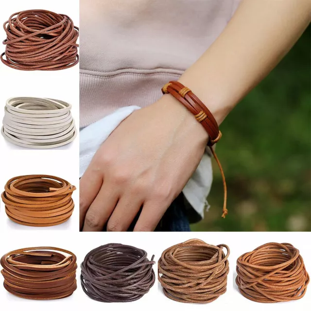 Round Leather Cord 100% Real String Lace Thong Necklace Assorted-Size Jewellery