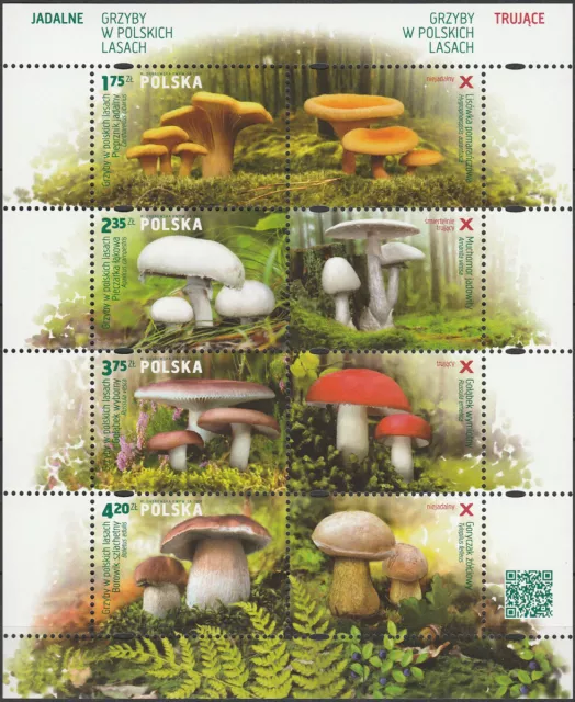 Poland 2014 - Fungi in Polish forests - Fi bl 266 MNH**