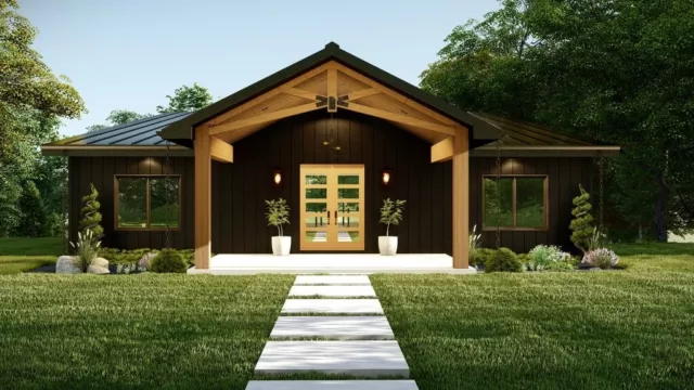 Log House Kit #Lh-050.9 Eco Friendly Wood Prefab Diy Building Cabin Home Modular