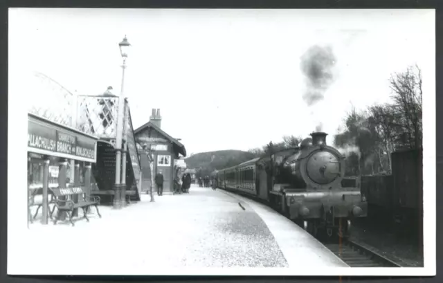 Connel Ferry nr Oban Argyll - The Railway Station RP c1950 (R249)