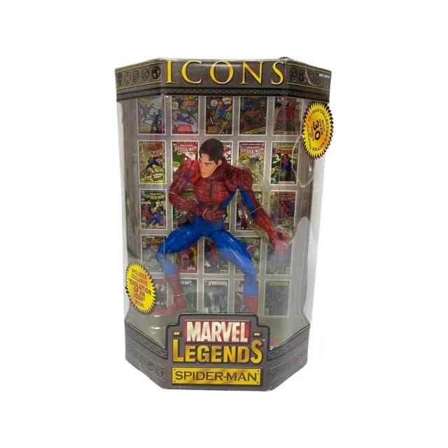 Spider-Man UnMasked Figure 12" Icons Marvel Legends Toy Biz 2006 NEW